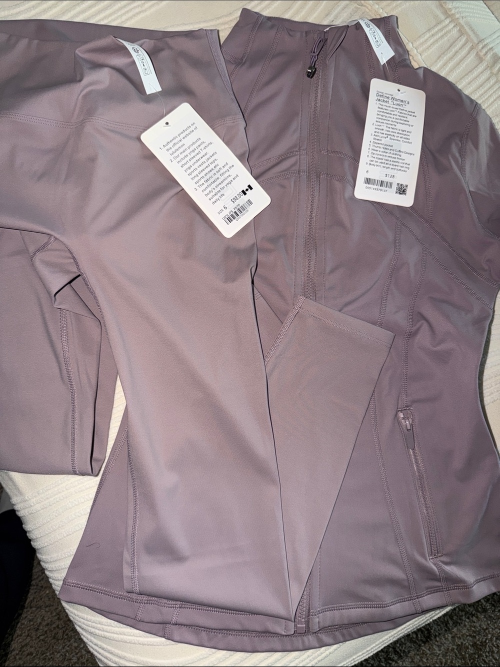 lululemon athletica muted lavender utility zip jacket
